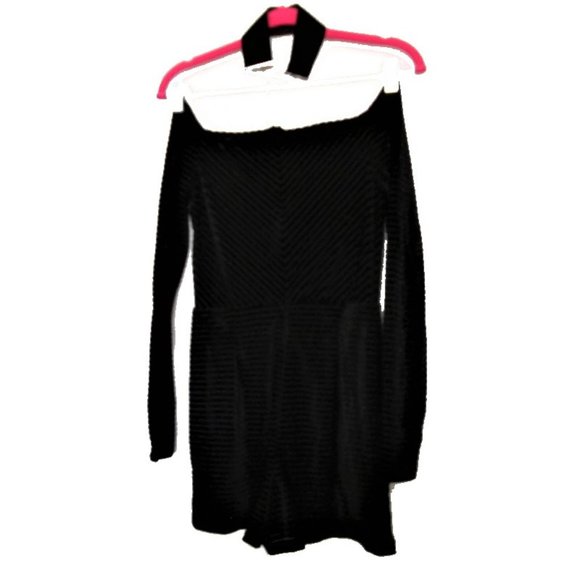 nwt velvet bardot romper black choker size small 6 - Picture 4 of 4